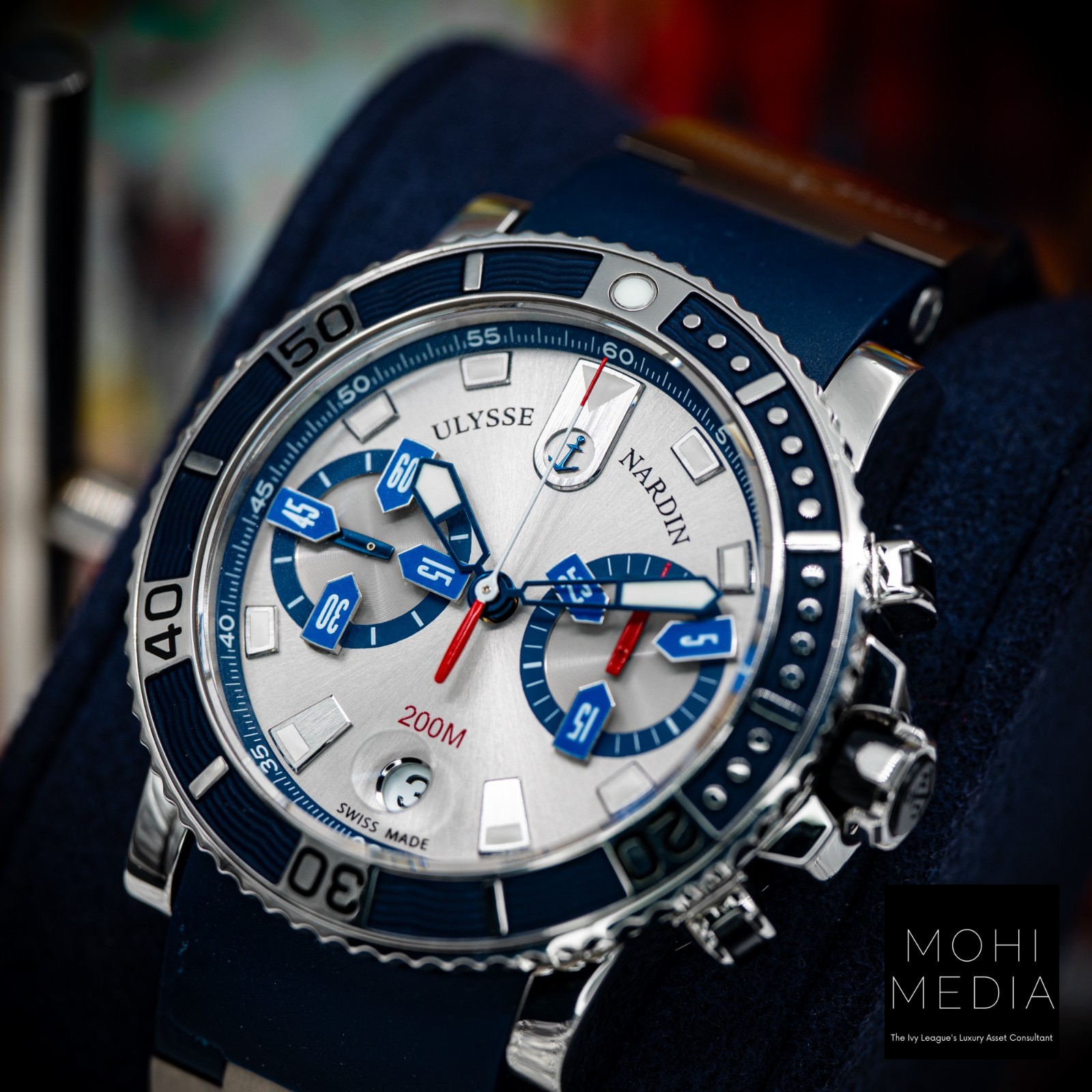 Ulysse Nardin Maxi Marine Diver Chronograph blue 43 8003-102-3/91