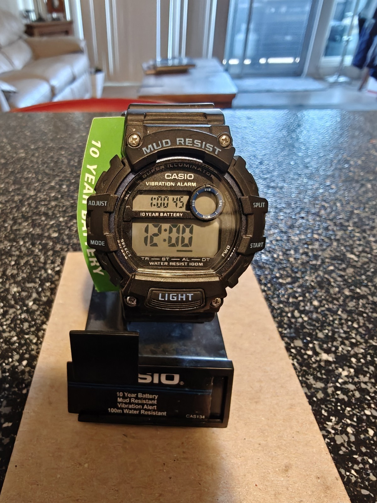 Casio TRT-110H Mud Resist Vibration Alarm Digital Watch NEW 10-Year Battery 100M
