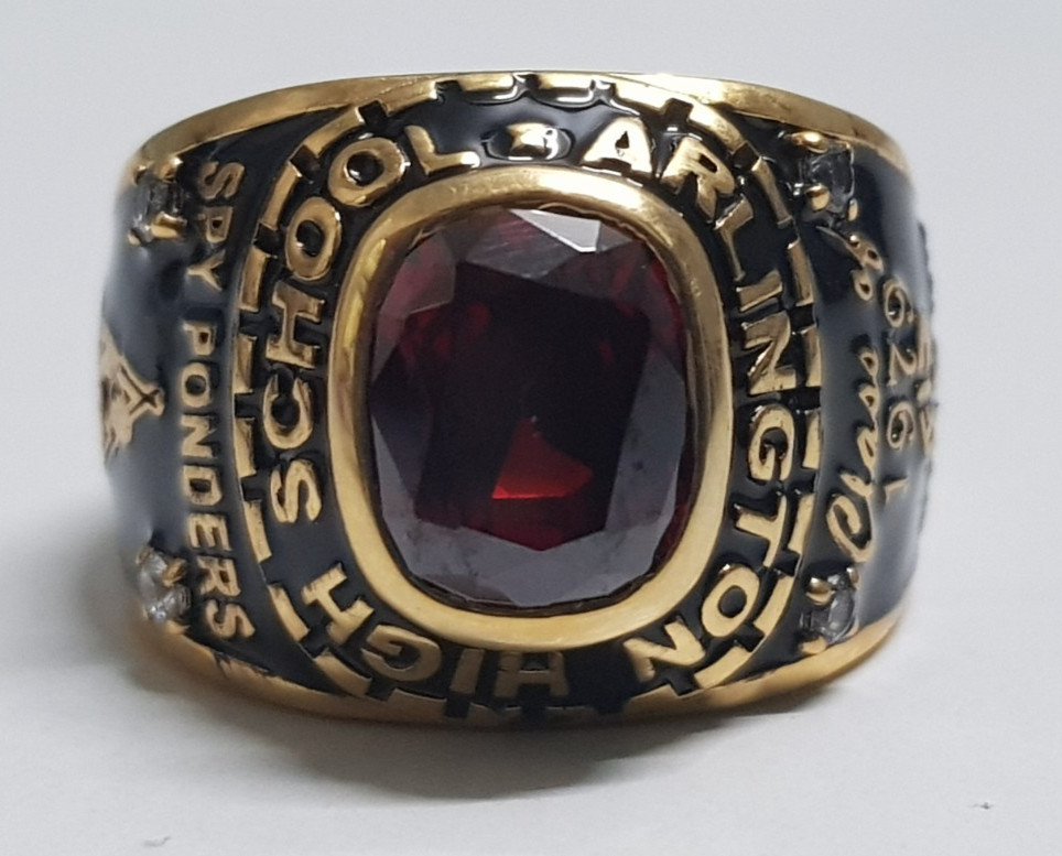 Order Now For 2026 Graduation Men’s 925 Silver Class Ring Gift Cushion Gemstone