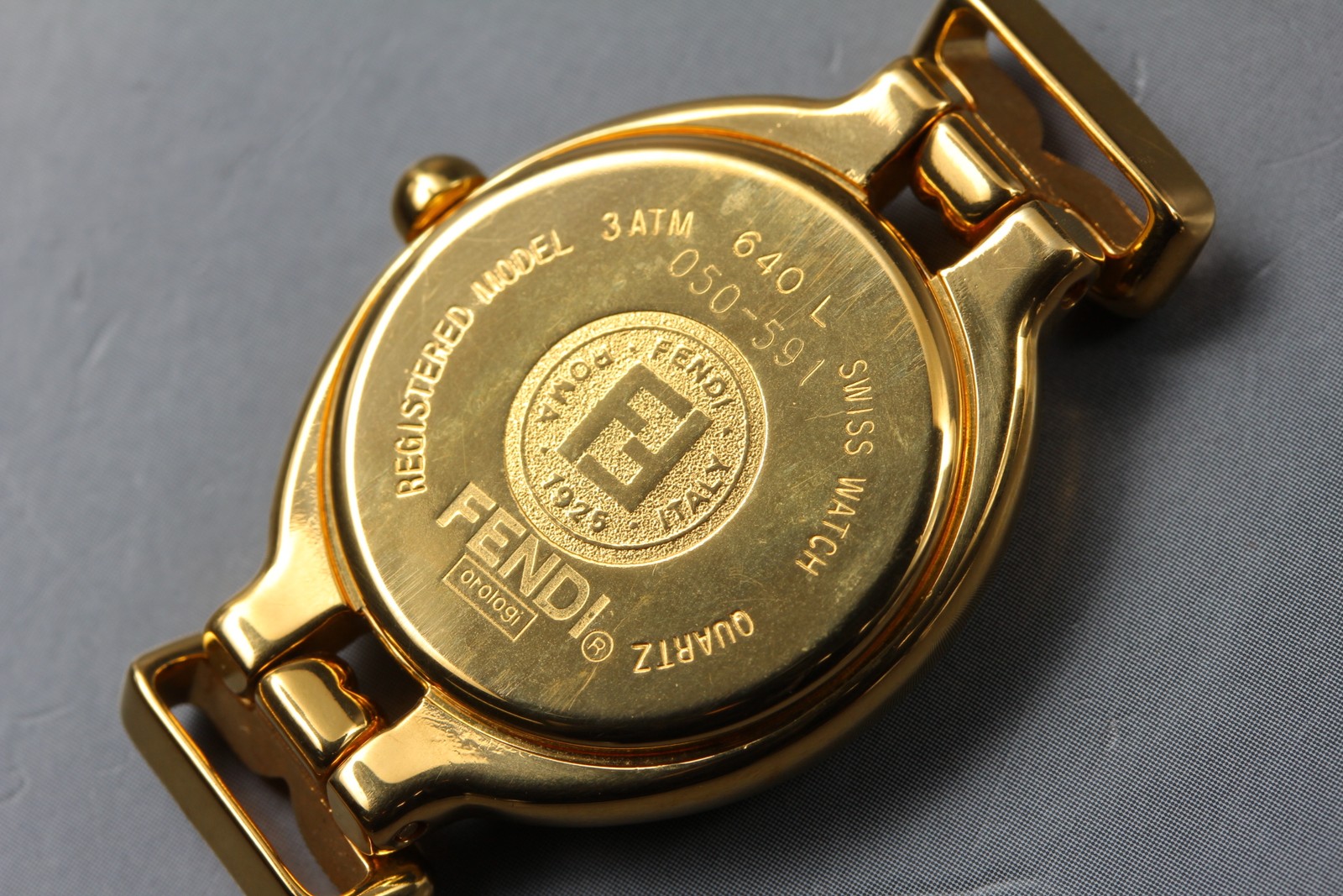 FENDI 640L 6 Colors Change Belt Gold Quartz Vintage Women’s Watch w/Box