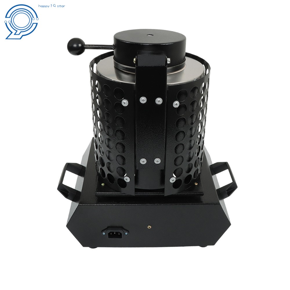Black 3KG Gold Melting Furnace Digital Electric Melting Furnace 1400W For Mental