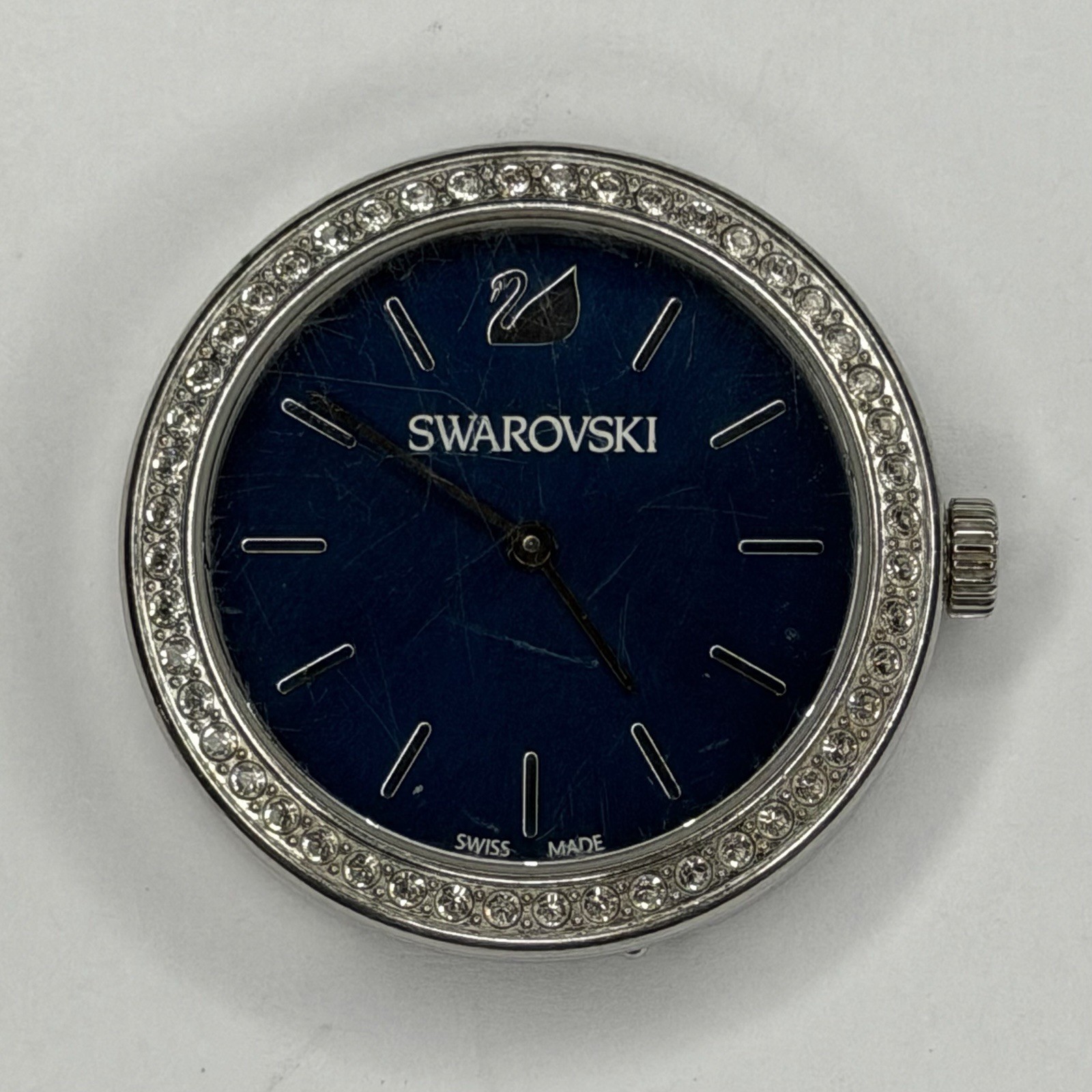 Swarovski Crystalline Glam Blue Dial Women’s Battery Watch Swiss – READ