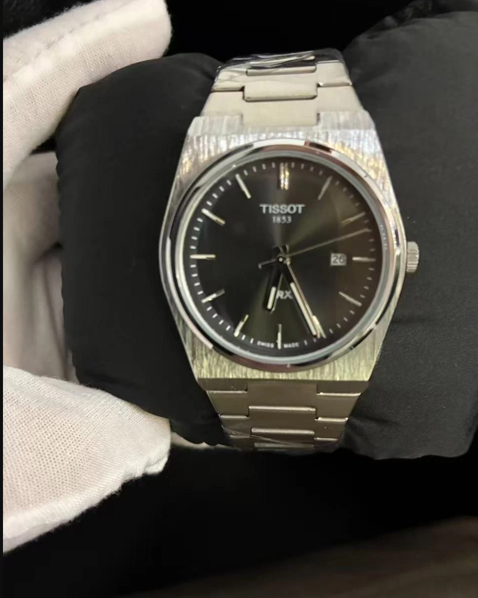 ✅ New PRX Quartz T137.410.11.051.00 40mm Black Dial – Swiss Made Steel ✅