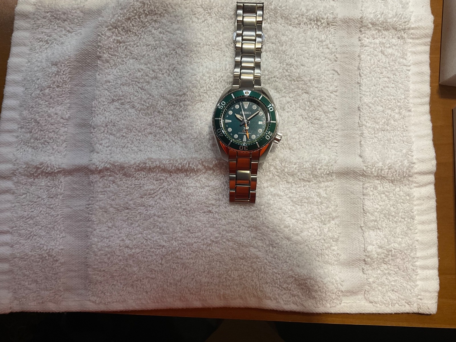 Seiko Prospex Sea Diver’s Sumo Solar GMT Green Men’s Watch – SFK003
