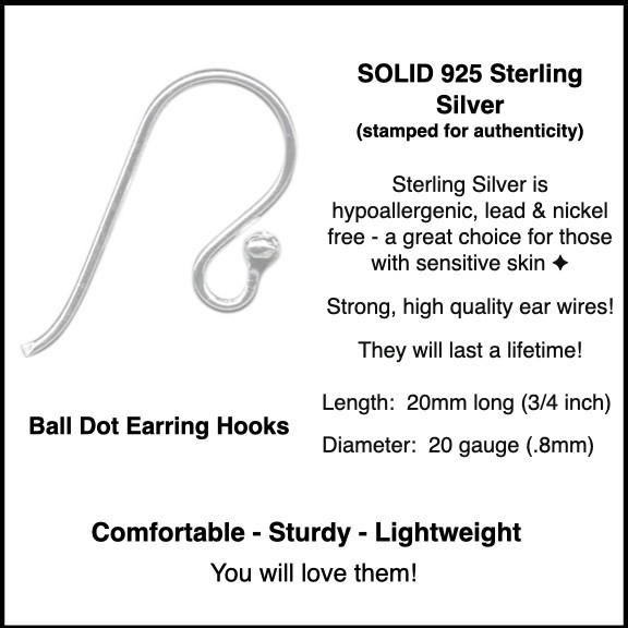 Boho Style Irregular Shaped Earrings-Gold Plated SOLID 925 Sterling Silver Wires