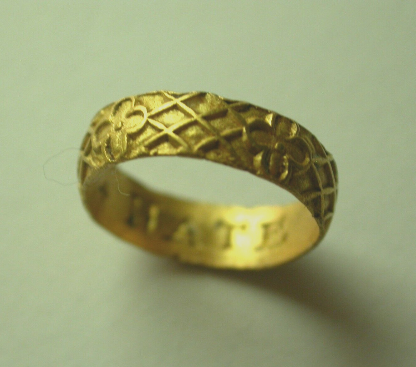 Gold posy ring 16th Century -Tiny 6 Months-1 year baby
