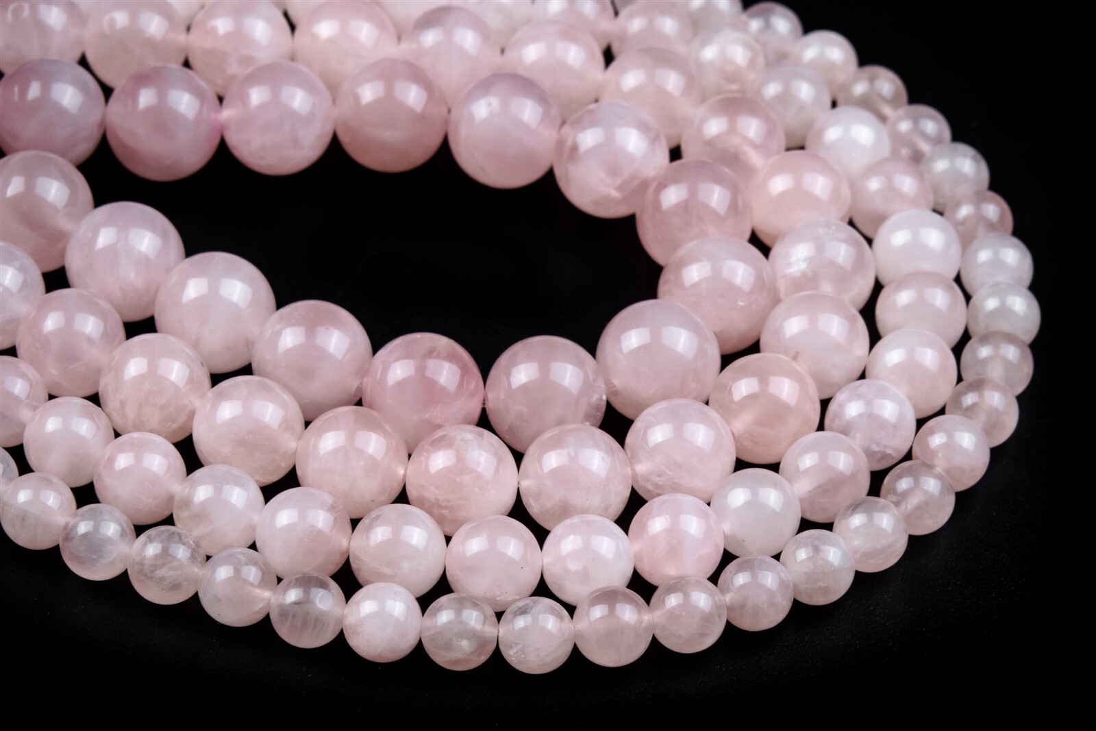 Natural Pink Rose Quartz Beads Grade AAA Round Loose Beads 7/8-9/10-11/11-12MM