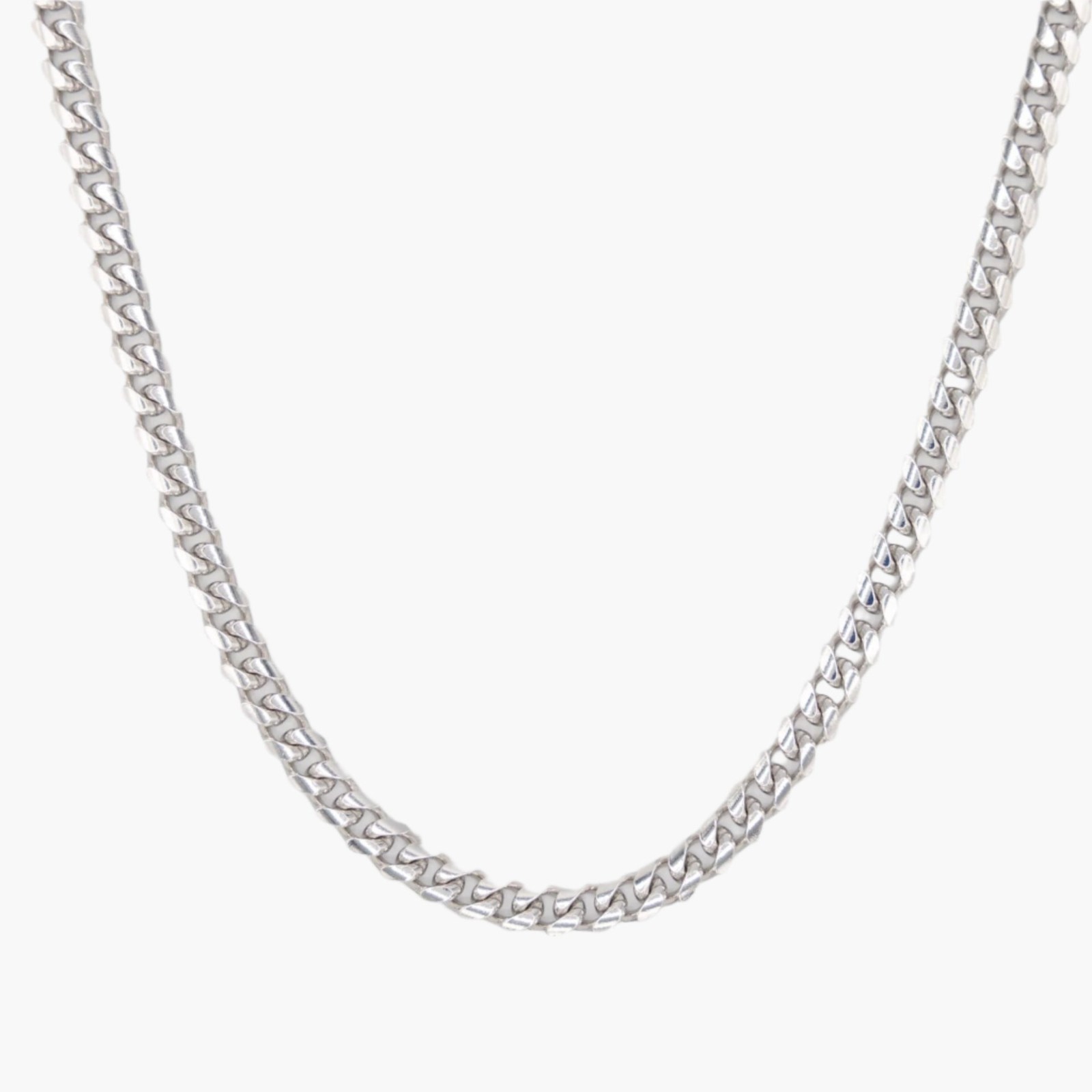 Mens Miami Cuban Link Chain Real Solid 925 Sterling Silver Box Lock Necklace 5mm