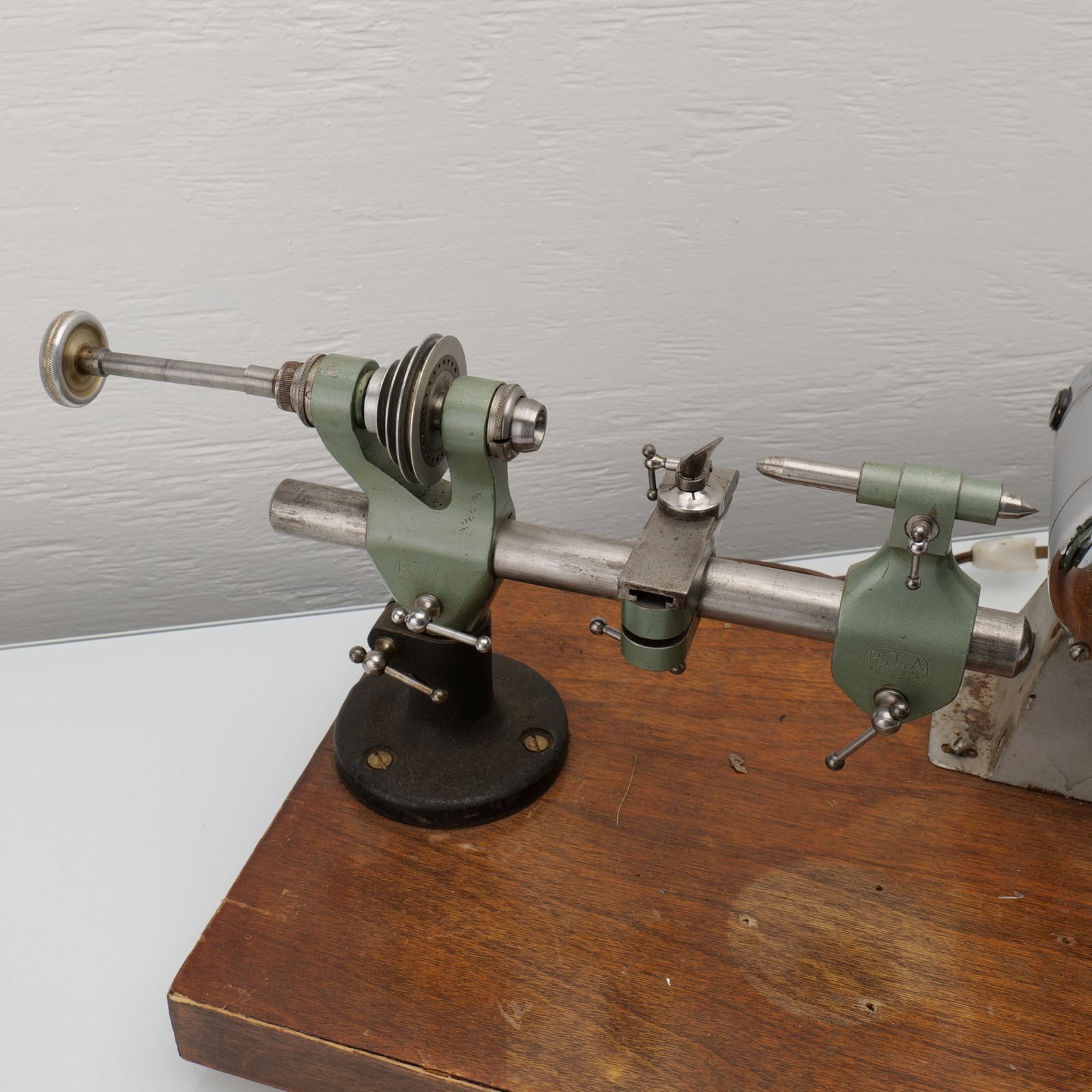 Pultra Watchmaker’s Lathe Manchester Bench Precision Lathe + Motor & Slide Rest