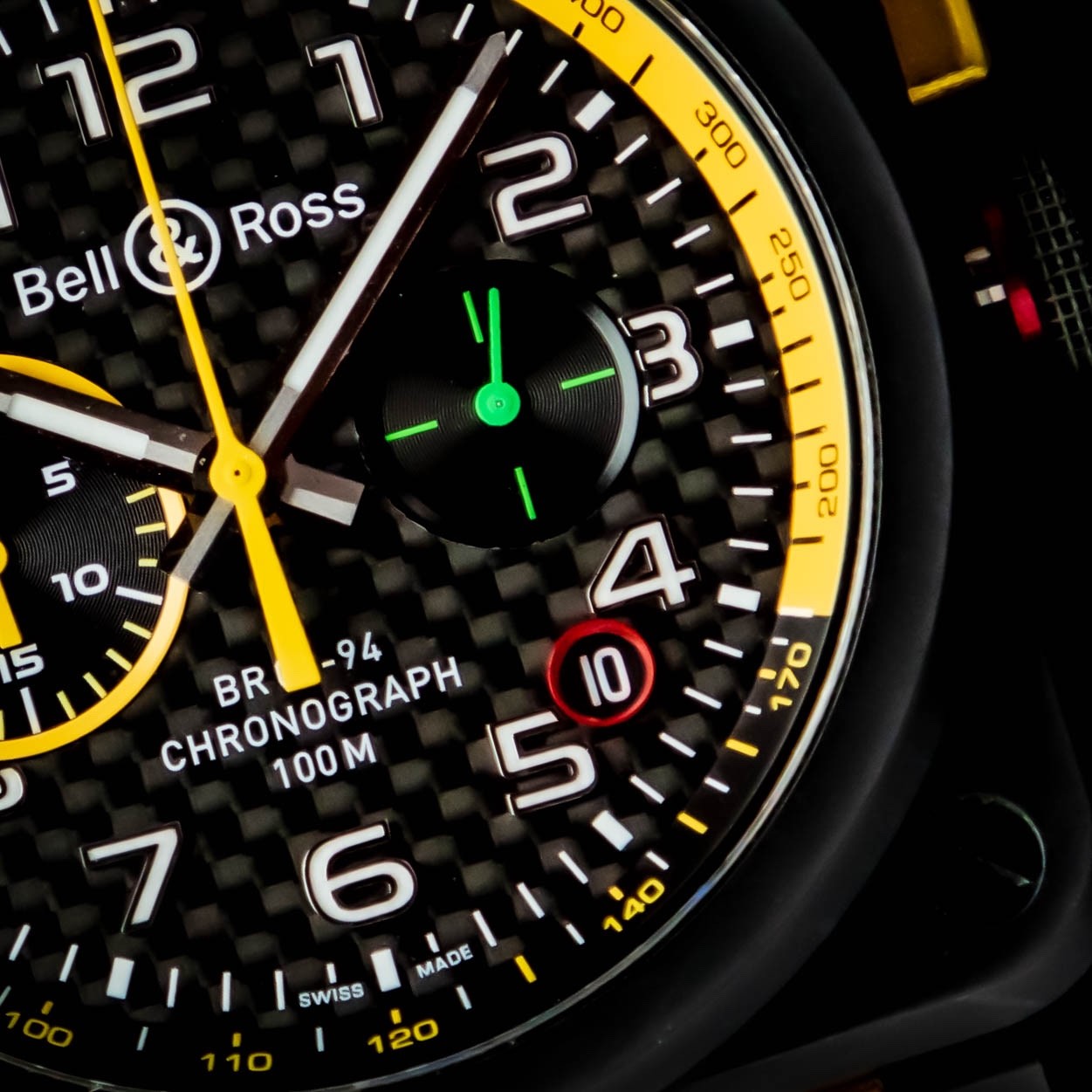 Bell & Ross BR 03-94 Steel Yellow and Black BR0394 RS17