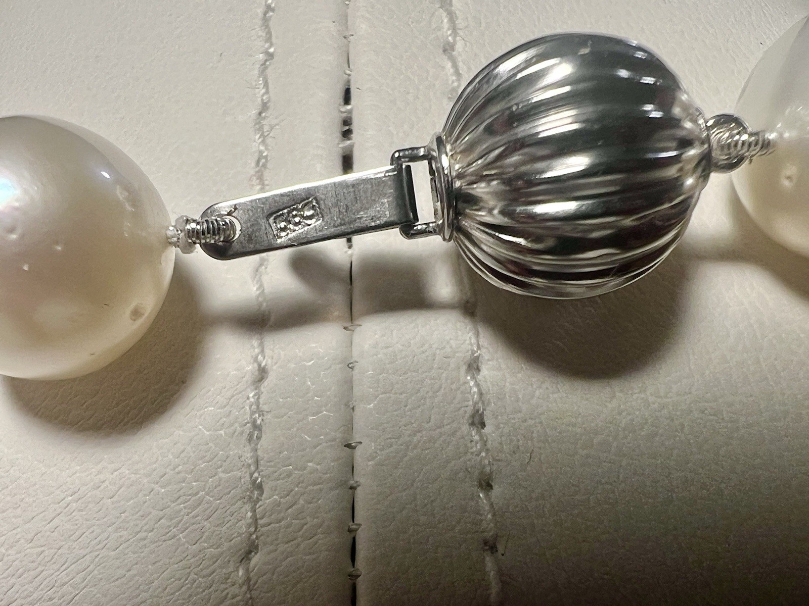 AUTHENTIC 18” Graduated White South Sea Saltwater Pearl 12-15.4mm Necklace