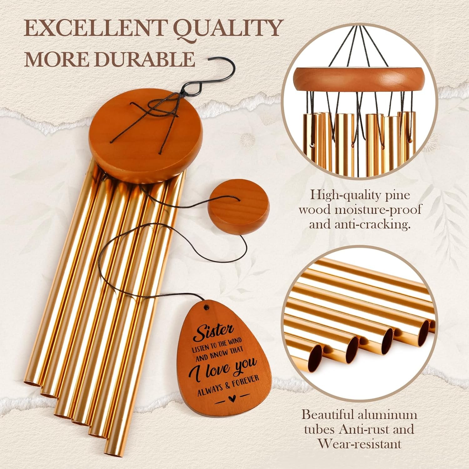 Sister Gifts Mothers Day Sister Birthday Gifts Wind Chimes Sisters Presents