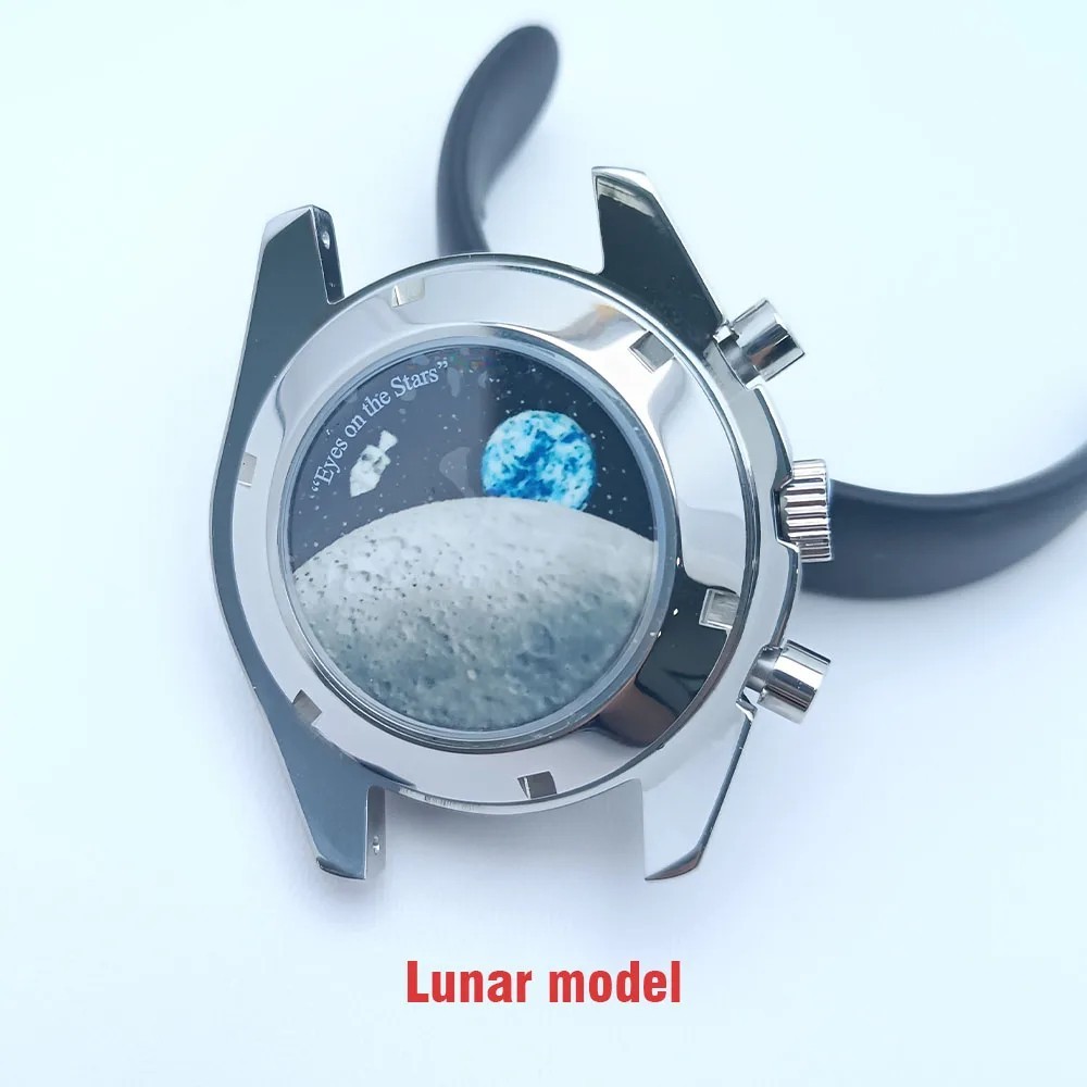 Watch Case 39.7mm Steel Sapphire Glass VK63 Movement 20mm Strap Mens Fit Kit