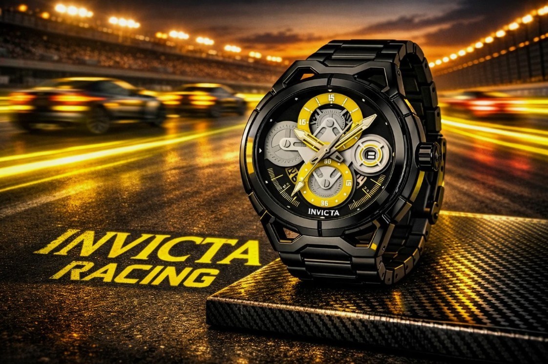 Invicta S1 Rally Men’s Watch – 44mm, Black (79009)