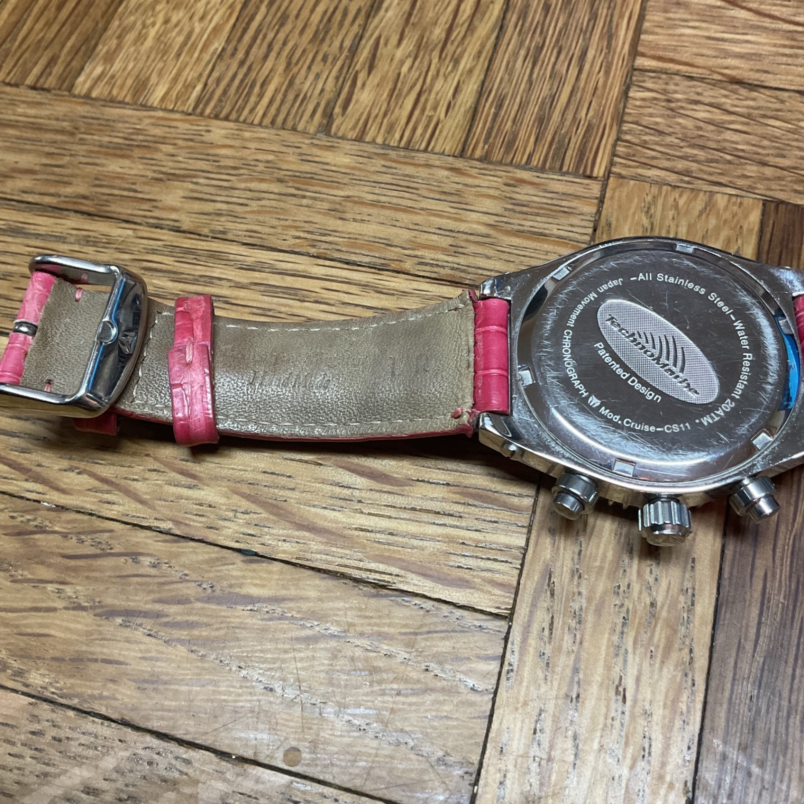 TechnoMarine Cruise CS11 45mm Unisex Chronograph 200M Louisiana Alligator Strap