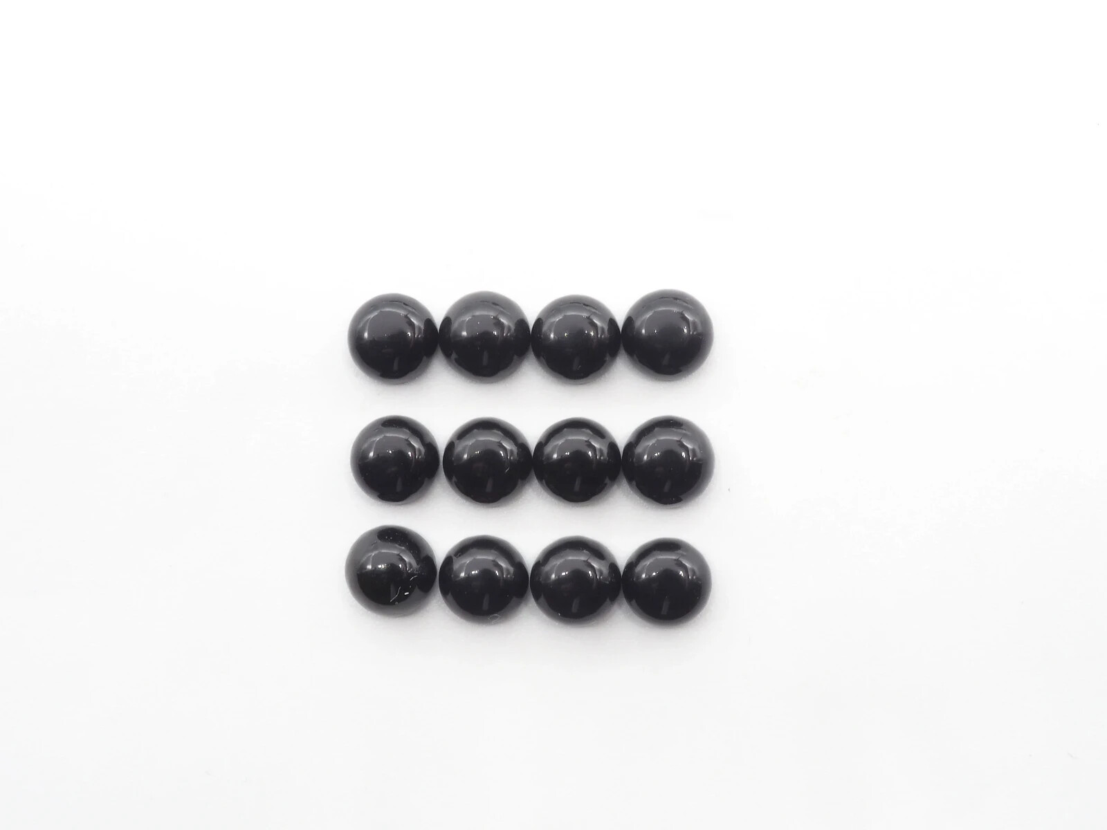 Black Onyx Cabs 6mm Approximately 10.40 Carat (GTG-BO-3)