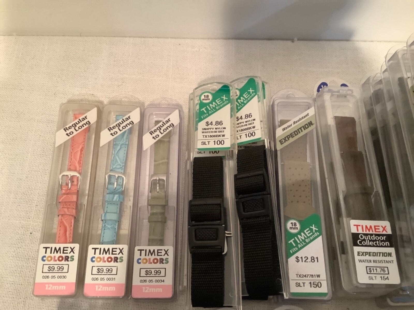 VTG Timex Watch Band Replacement: Ironman Expedition Colors Calf Ostrich Lizard