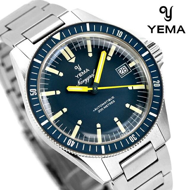 New YEMA Navygraf Heritage 2025 YNAV25-GM Analog BlueAutomatic Men’s Watch