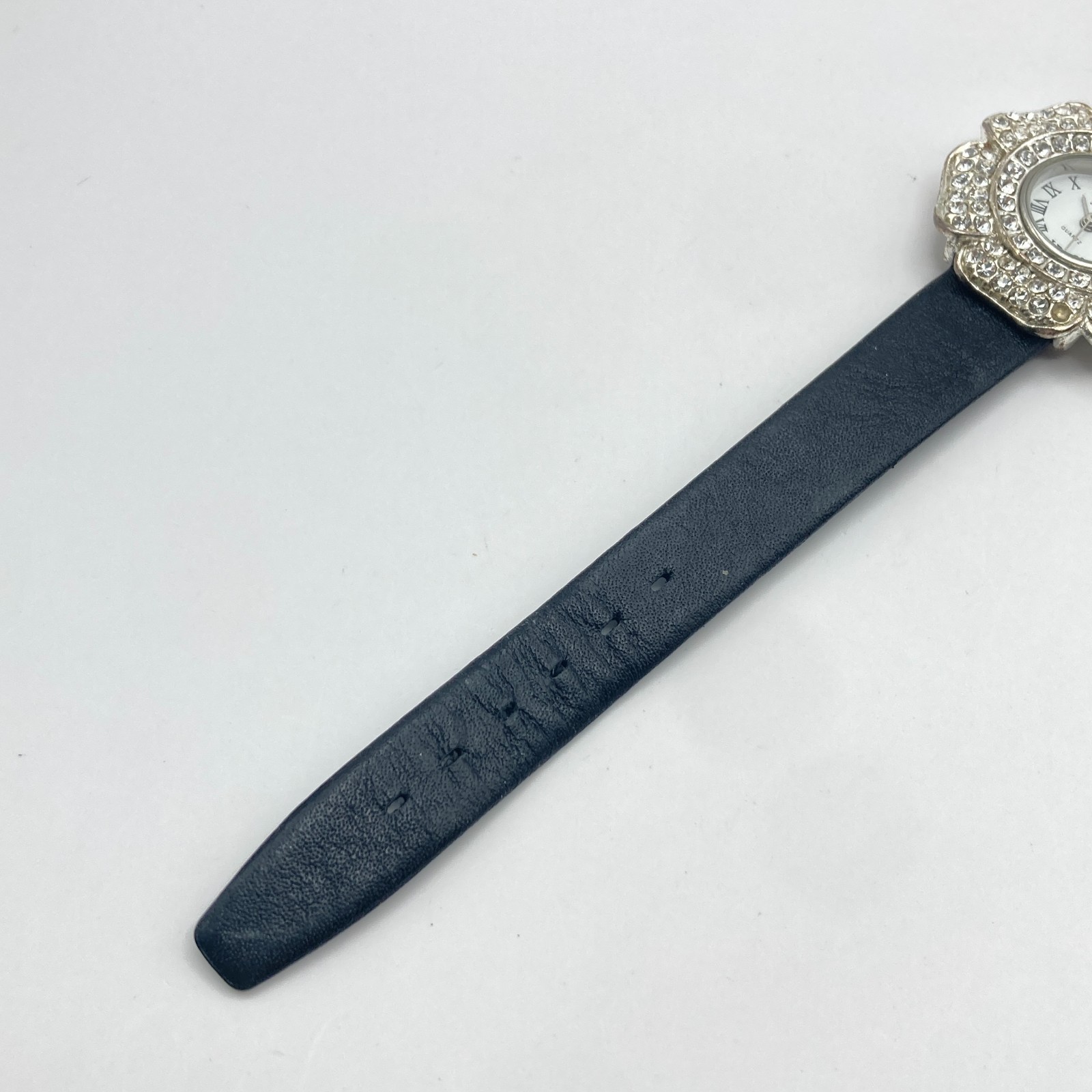 Vintage Jennie B Women’s Watch Silver Tone MISSING STONE Crystals New Battery