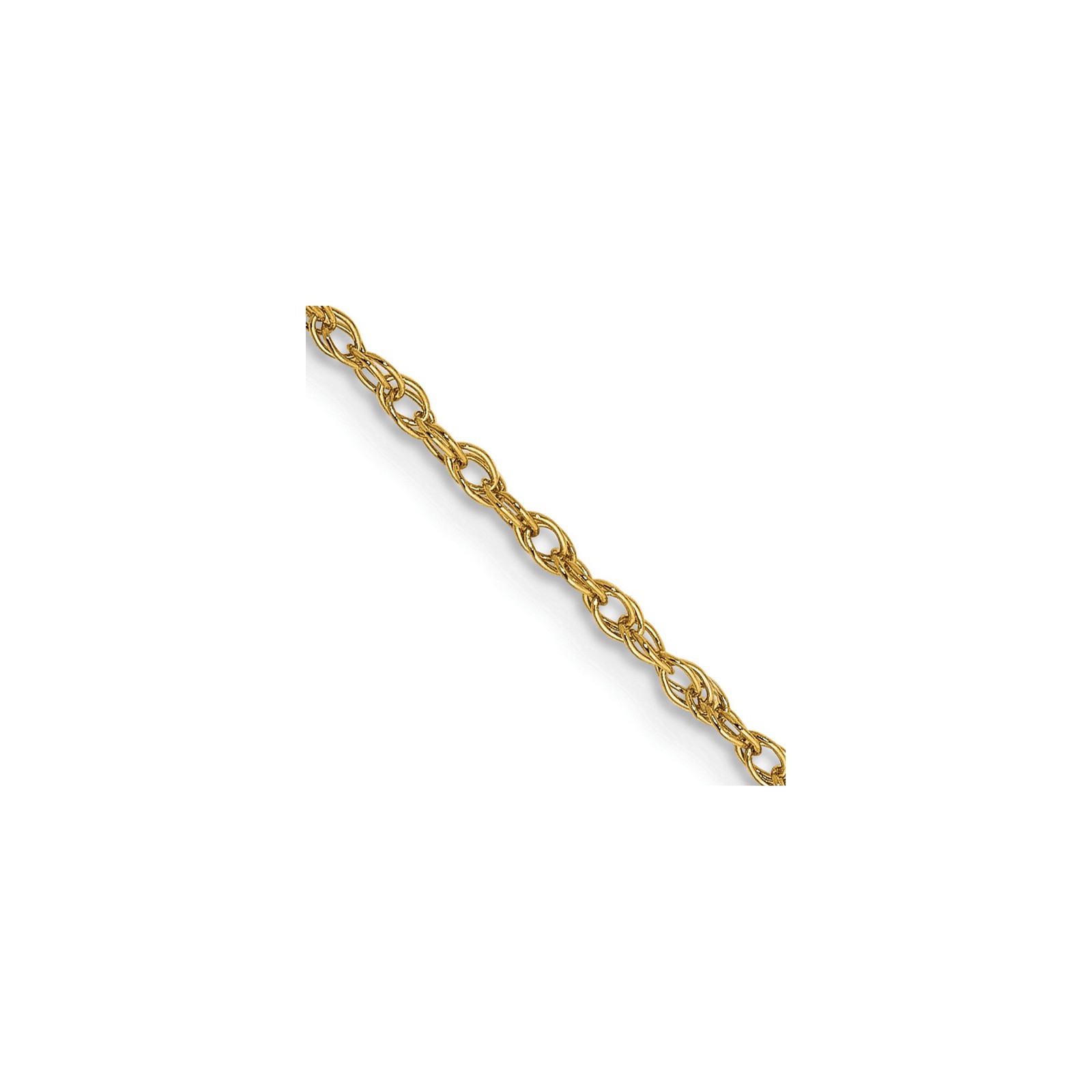 14K Yellow Gold 1.3mm Rope Chain Necklace 16-30 Inch Mens Womens