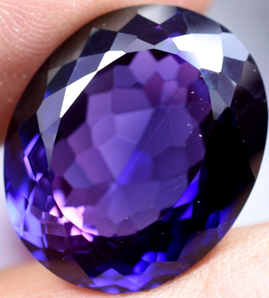 Natural 28.50 Ct Boysenberry Sapphire GGL Certified fabulous Loose Gemstone