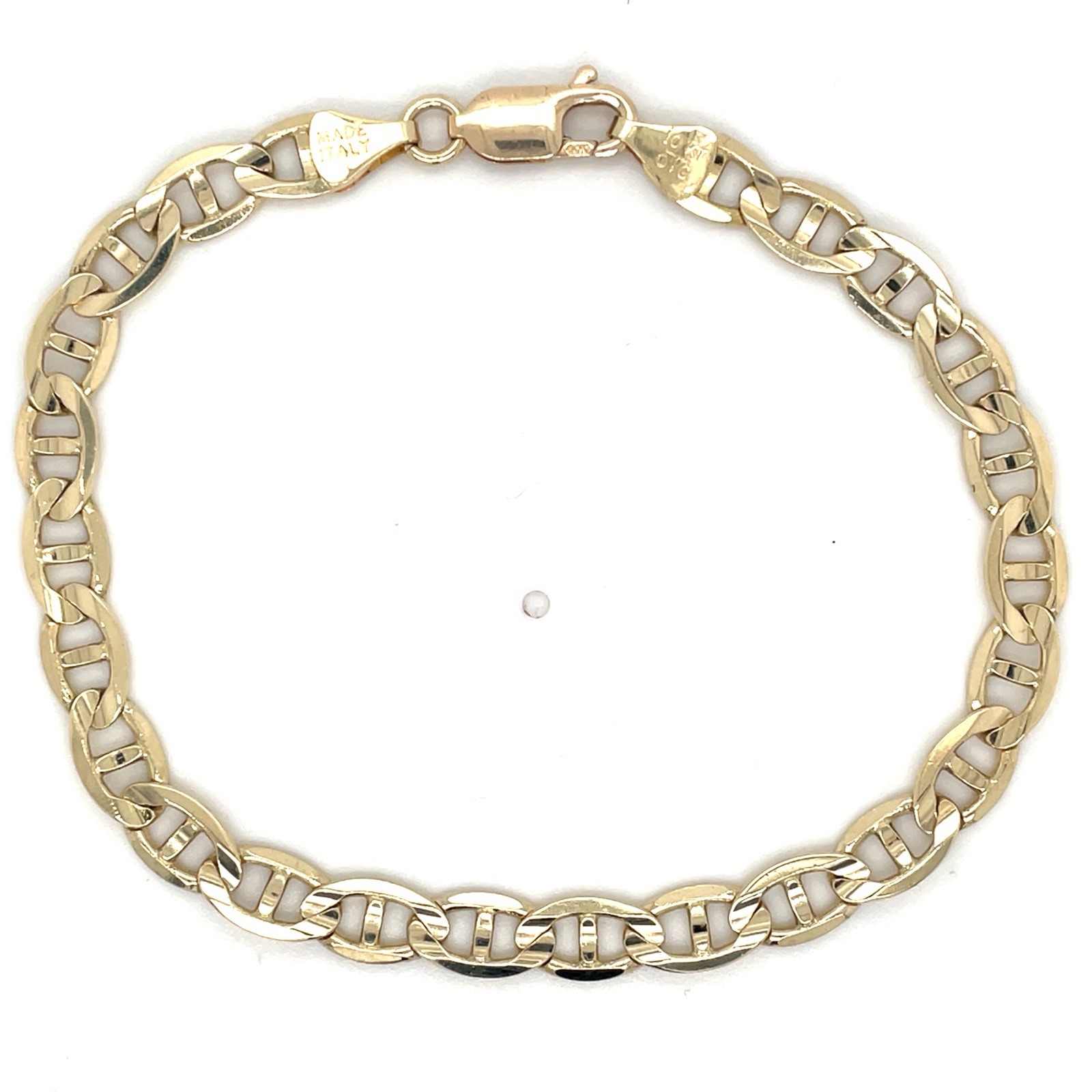 10K Yellow Gold Mariner Anchor 6mm Wide Bracelet 8 1/4 – 9.8 Grams