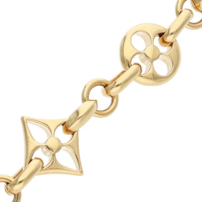 Louis Vuitton Authentic M69583 Crazy In Lock Gold Bracelet for Men length 25.5cm