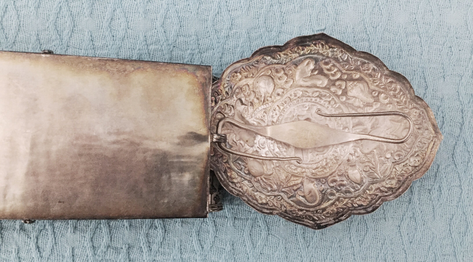 Extremely Rare – Vintage Solid Silver Wedding Belt – Dayak / Borneo NOS