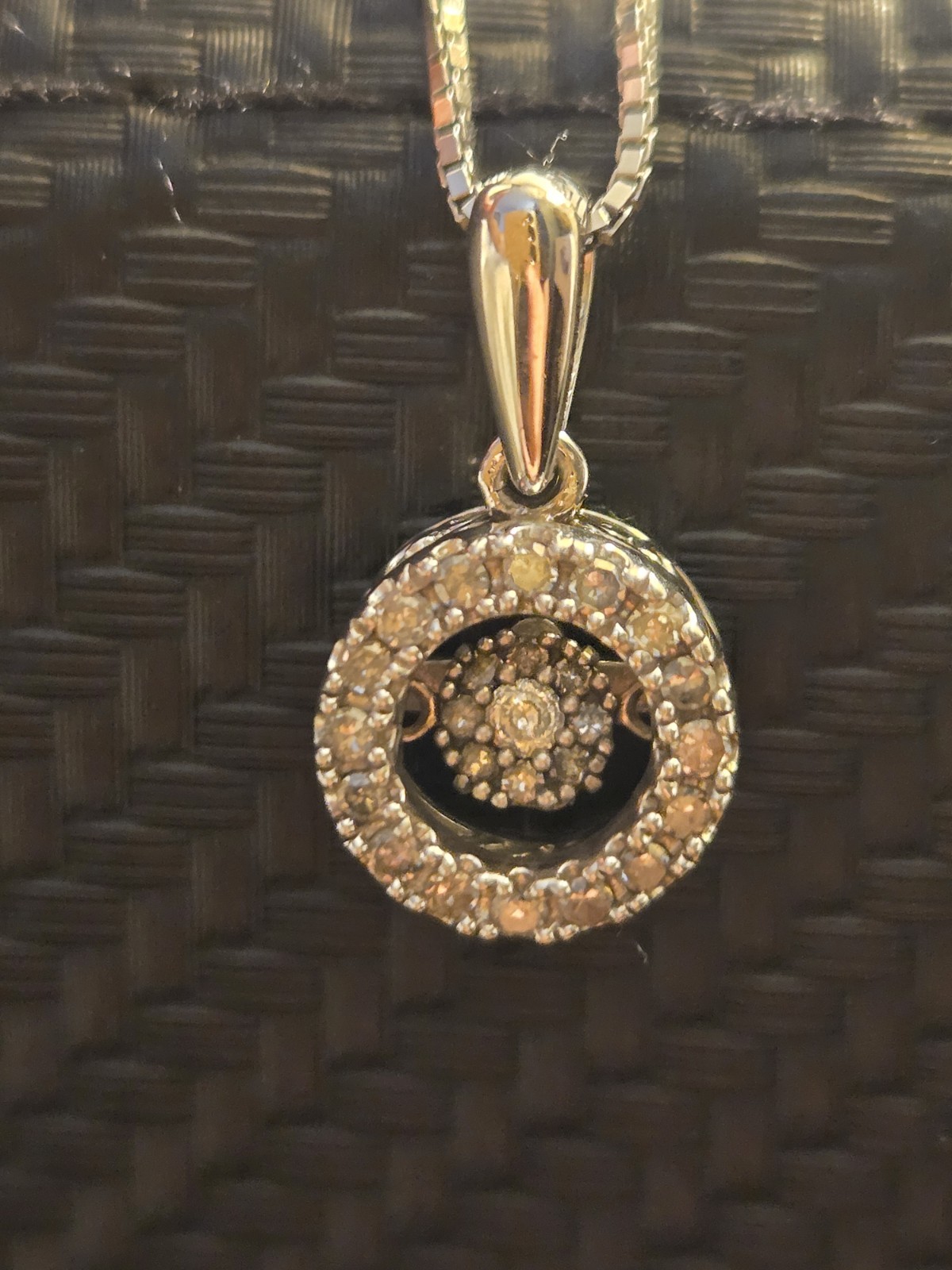 OTC Maker -925 Sterling – Floating Diamond Round Halo Necklace – 18in