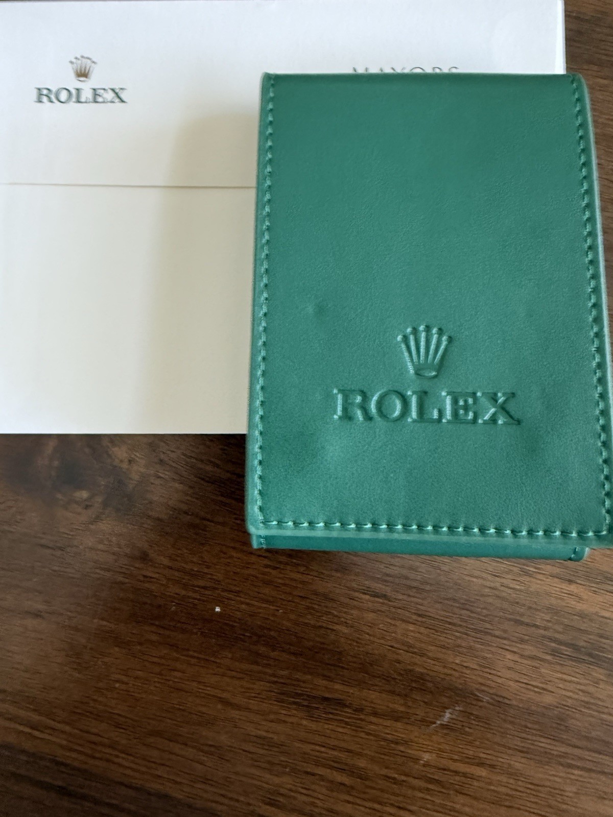 Rolex Case Leather Travel Pouch Service Center Premium Version-Gift For Watch