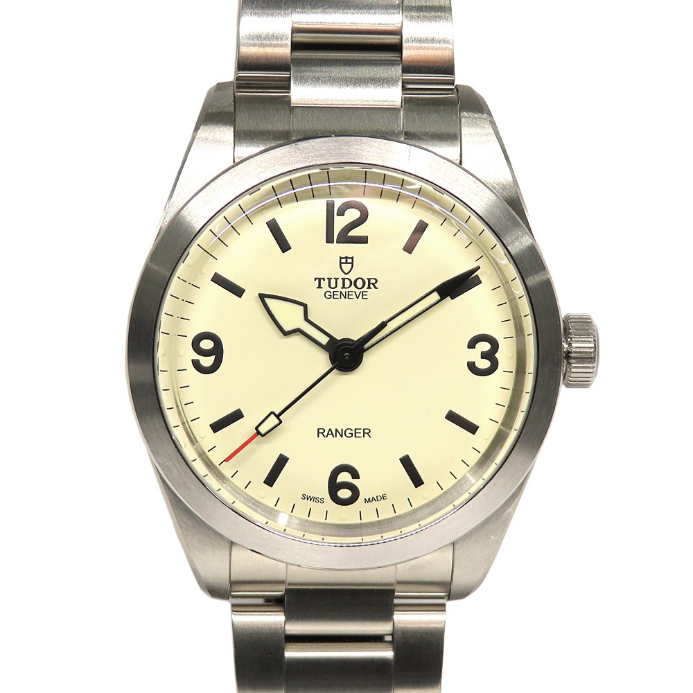 Tudor Ranger M79950-0008 Stainless Steel Beige Wristwatch #UW1549