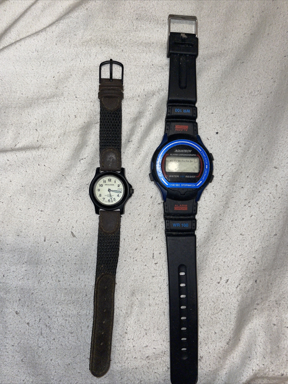 milan watch 100 feet water resistant quartz Plus Aquatech Watch