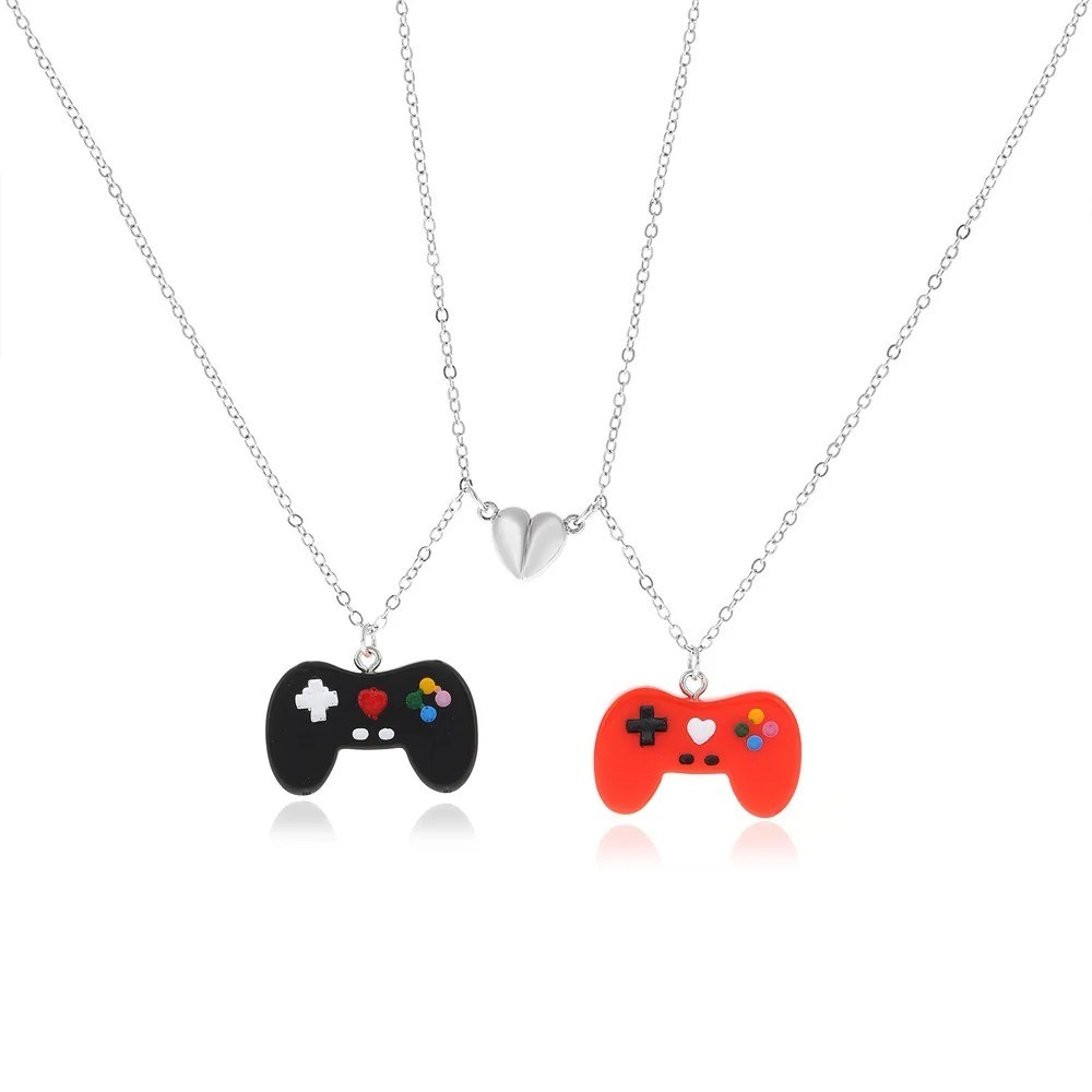 Stainless Steel I Love You Heart His Her Couple Pendant Necklace