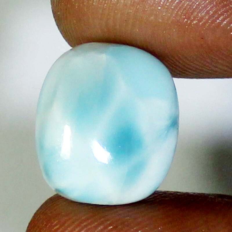 Larimar Loose Gemstone 13.45CTS Natural Larimar Cushion Cabochon 14x16x6mm BC-27