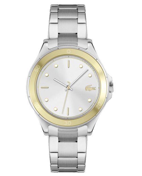 LACOSTE 2001222 SILVER DIAL & STAINLESS STEEL BRACELET 38MM WOMENS WATCH