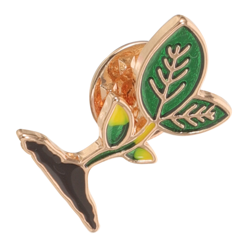 1PC Leaves Plant Bean Sprouts Enamel Brooch Collar Pin Cartoon Brooch Pin Badges