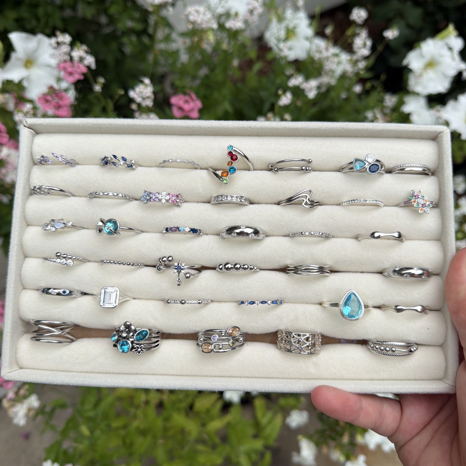 Brand New Silver Rings, Ring Lot, All Sizes Most Of Them 6,7,8,9