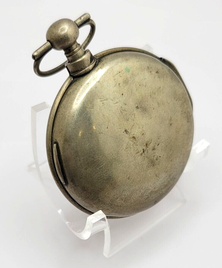 Rare Antique Samson London Verge Fusee pocket watch, double cased AS IS