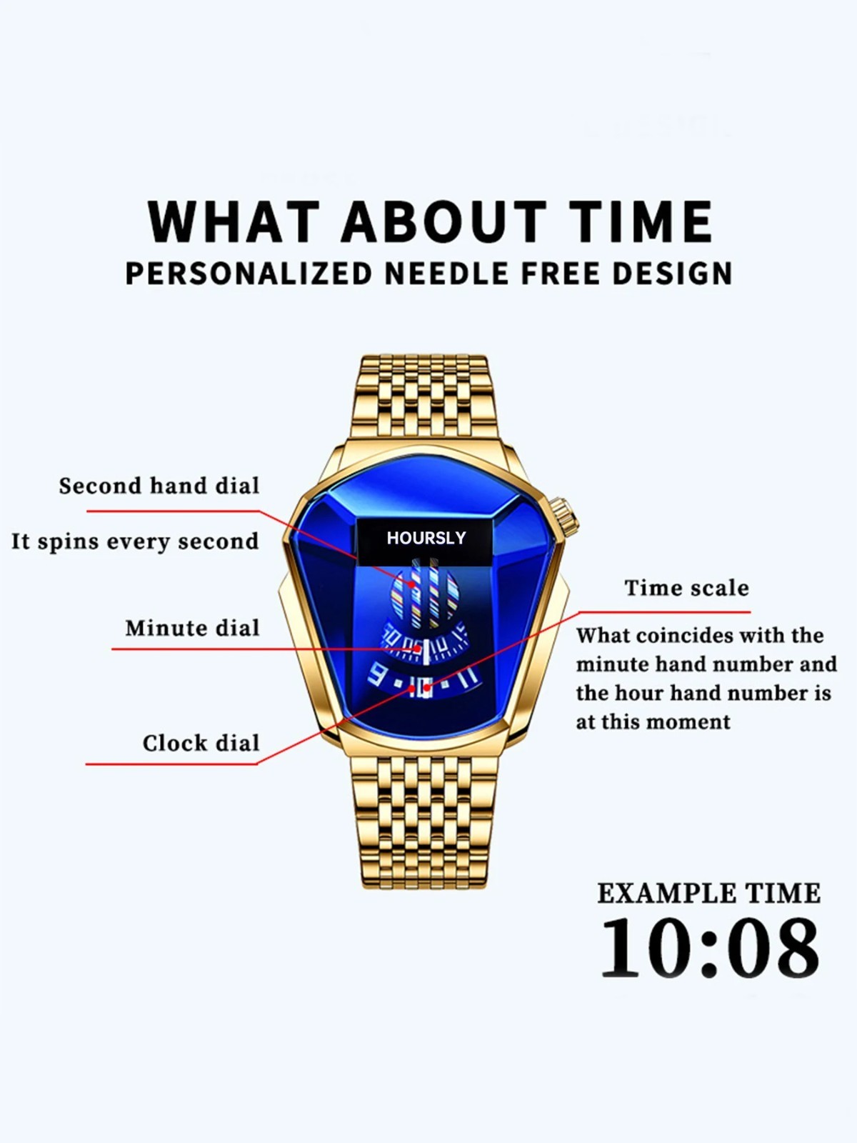 Men’s New Trend Motorcycle Personality Waterproof Quartz Watch