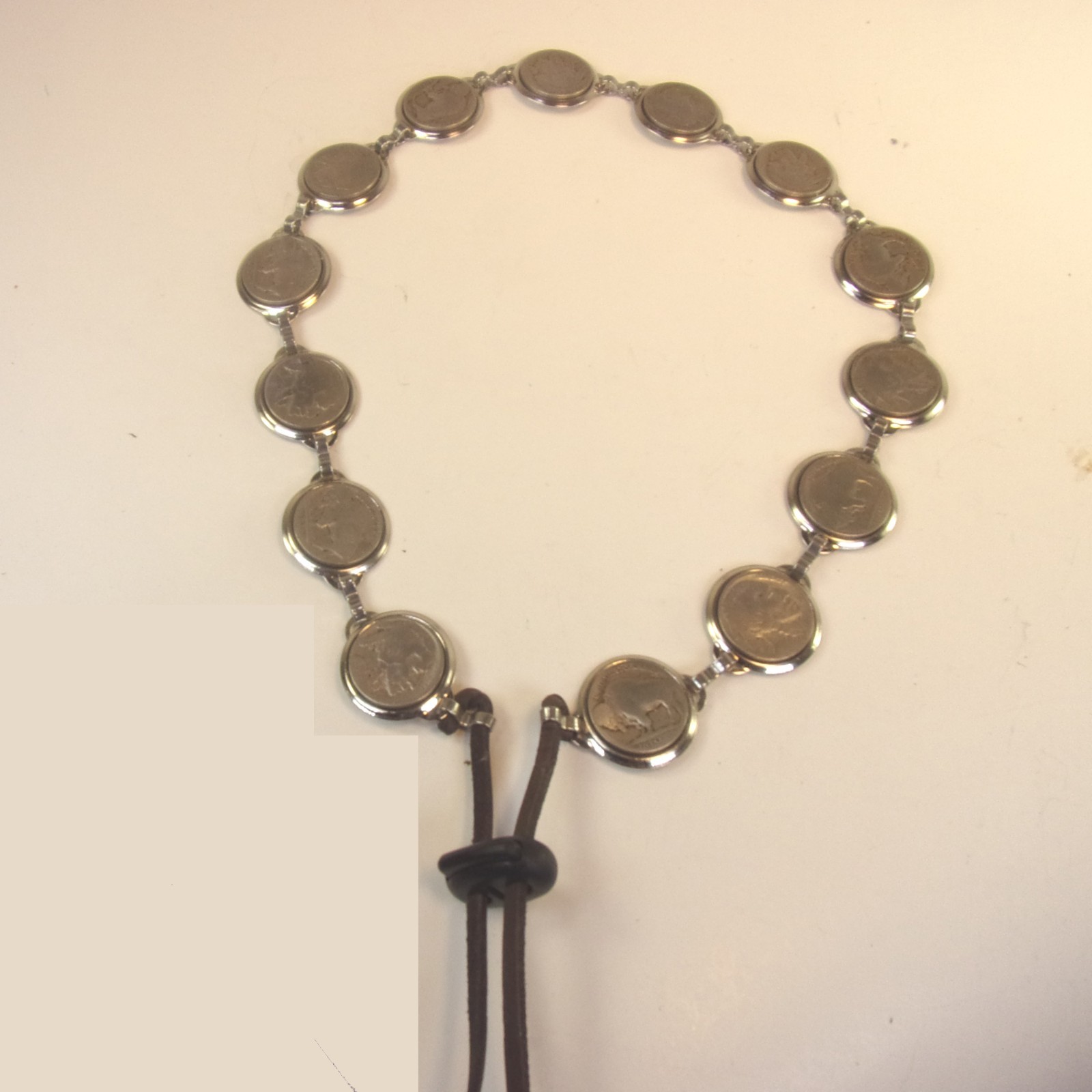 Buffalo Nickel Hat Band,14 Buffalo Nickel Hat Band,Alternating Buffalo & Indian