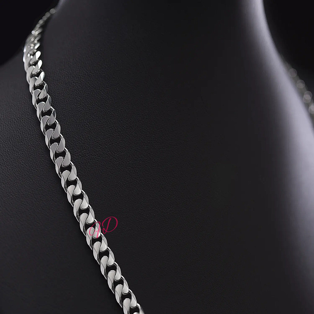 950 Platinum Mens Miami Cuban Chain Width 5 MM Necklace Length 20 Inches