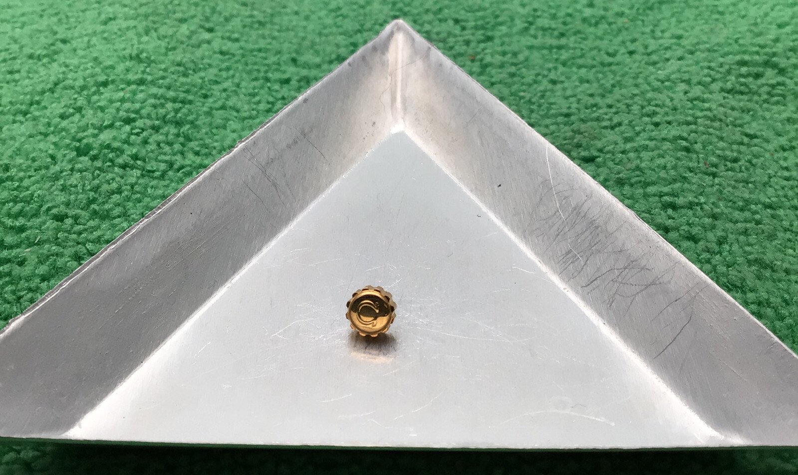 Genuine Omega Crown 43041PX Gold With Stem NOS