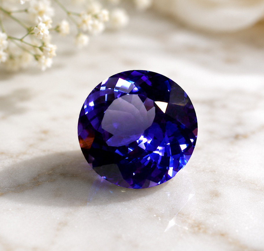 12CT Russian Alexandrite Round Cut | Purple Pink Blue Color Changing Gemstone