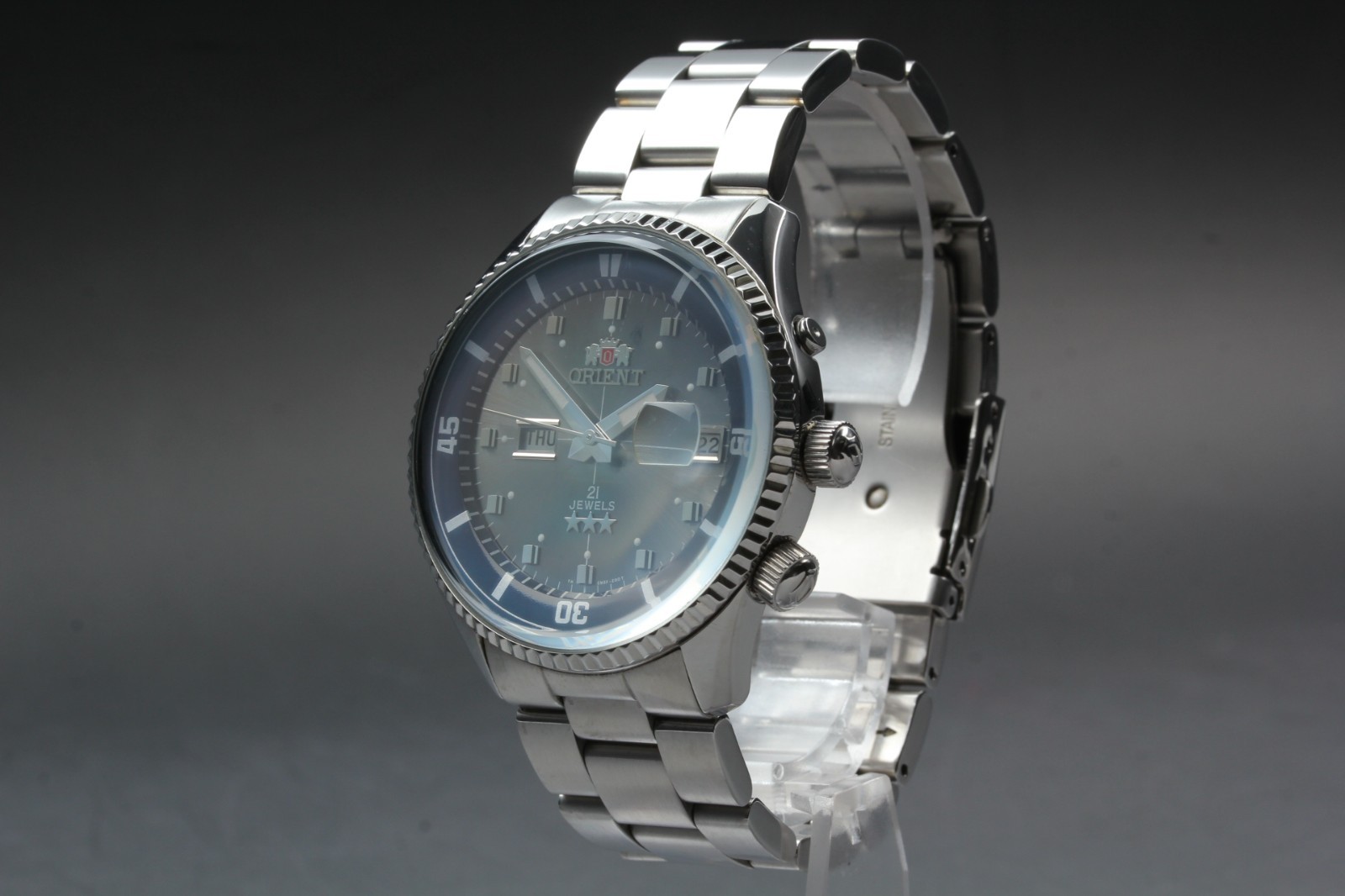 [Near MINT] Orient King Master EM6F-C2 Glay Automatic Men’s From Japan #3415