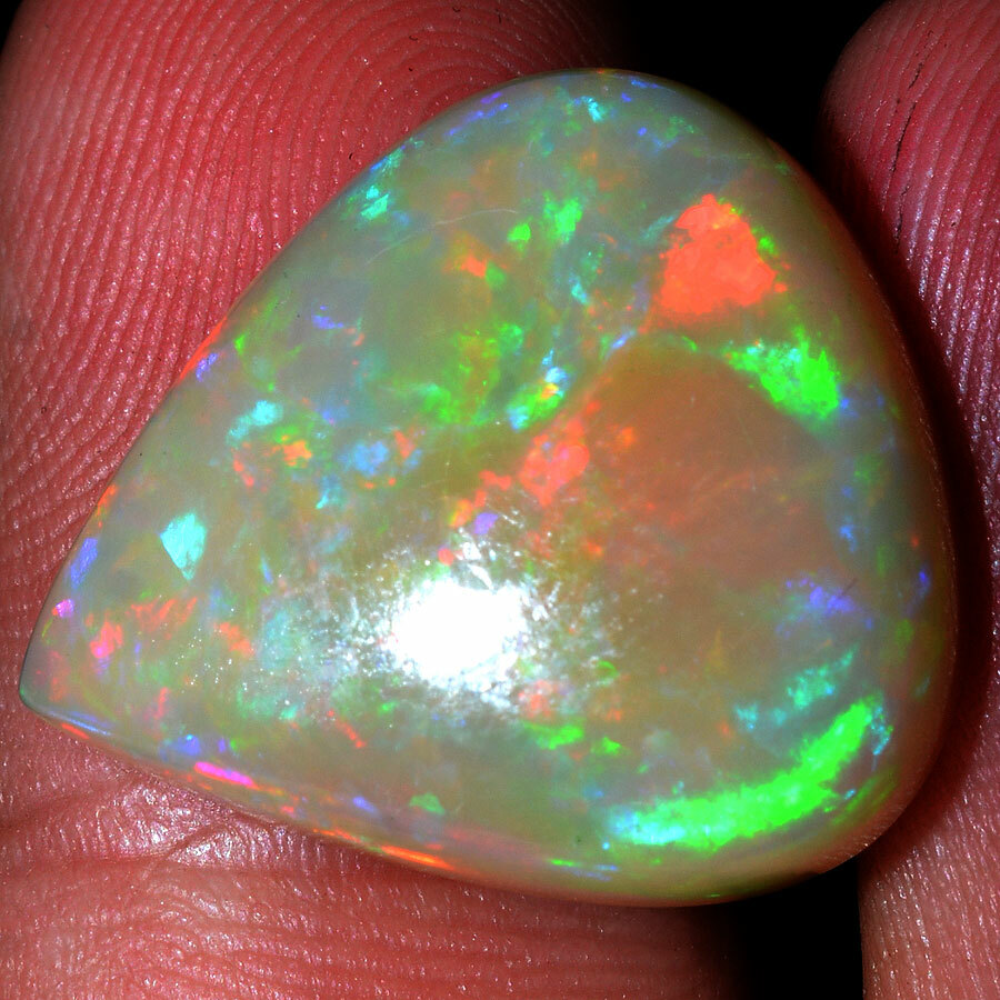 12.39 Cts Natural Ethiopian Opal Play of Colors GTL Certified AAA+ Quality Gem