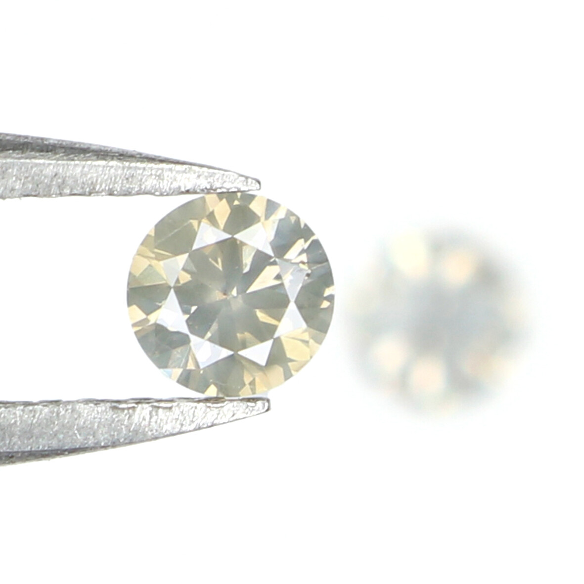0.36 Ct Natural Loose Round Diamond 3.60 MM Light Yellow Color Diamond KQ2473