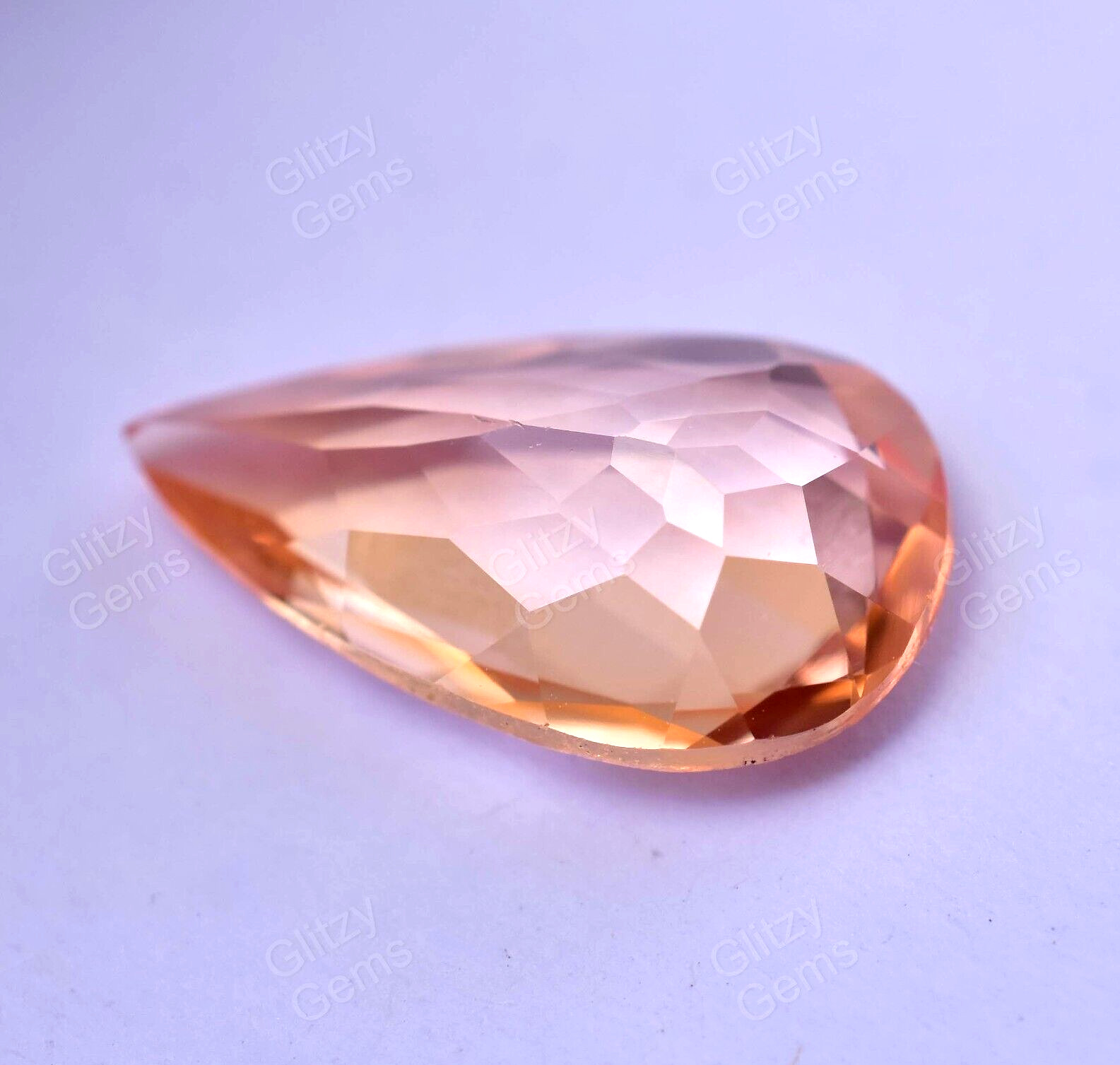 Natural Imperial Topaz 5.20 Ct Pear Certificate Rare Flawless Loose Gemstone