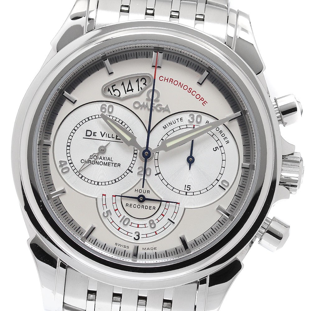 OMEGA De Ville Chronoscope 4550.30 Coaxial Silver Dial Automatic Men’s_953487