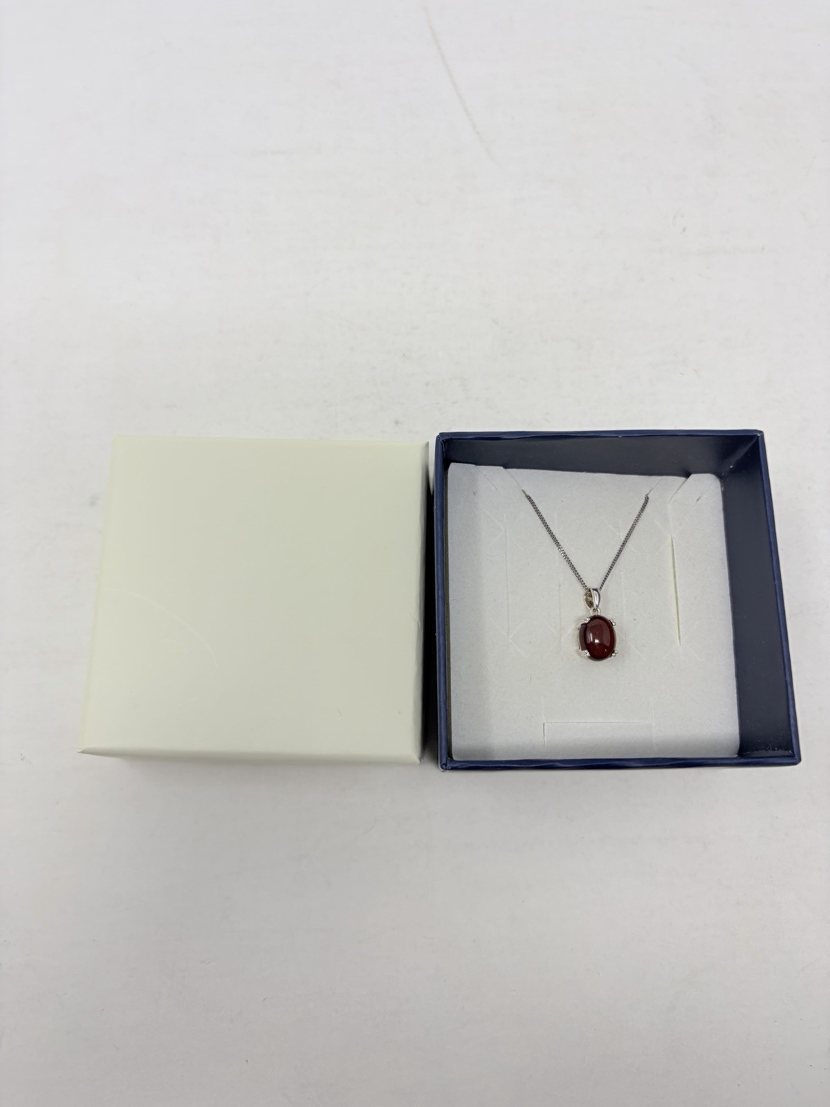 Shop LC Ratnapura Hessonite Garnet Oval Pendant with Chain Sterling Silver 5211