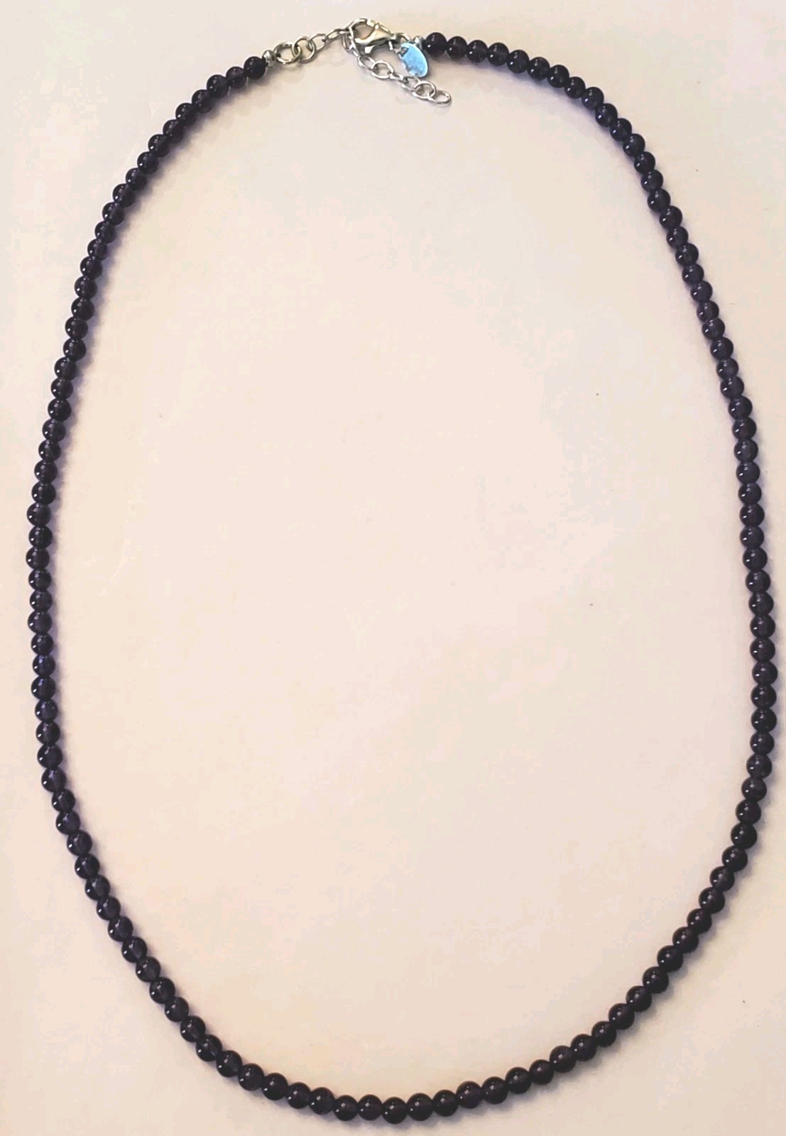 NICKY BUTLER Vintage Necklace, Sterling Silver & Amethyst Beads, 22.5 Inches